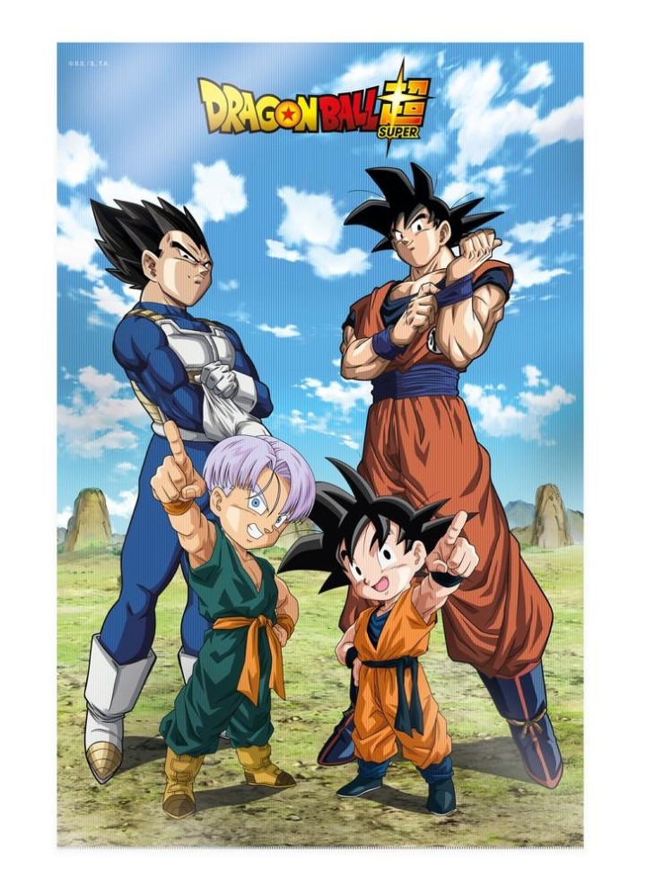 sd toys poster 3d 58x38cm battle of gods goku vegeta family dragon ball super