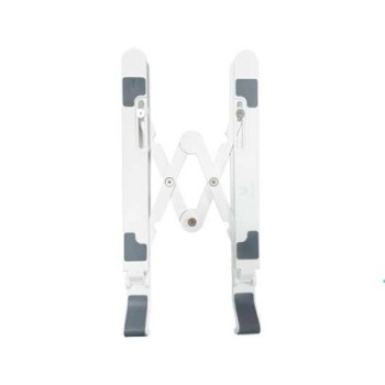 soporte unico escritorio para tablet o portatil hasta15,6  plata pp silicona metal 203grm