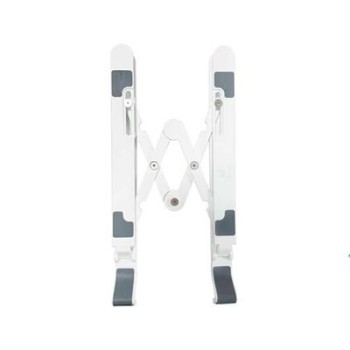 soporte unico escritorio para tablet o portatil hasta15,6  plata pp silicona metal 203grm