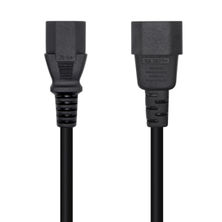 cable aisens alimentacion cpu c13/h c14/m negro 3mts