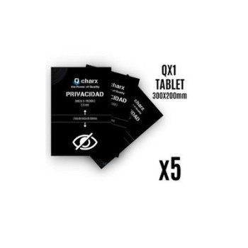 lamina qcharx tablet privacidad pack5 tablet privacidad 10,5  qx1 qx1max
