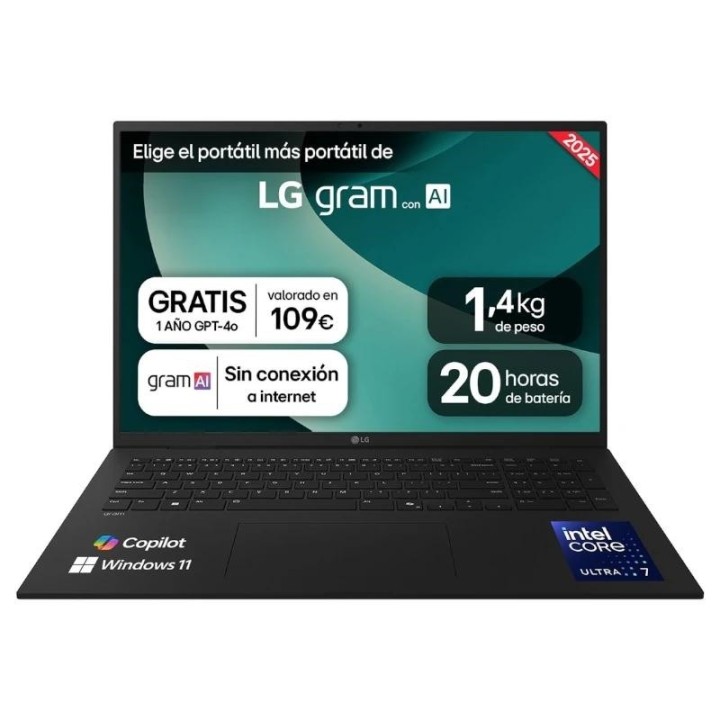lg 17z90t g.ad88b ultra7 255h 32gb 1tb w11h 17