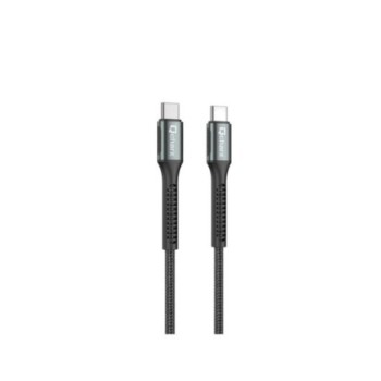 cable qcharx prague tipo c 1m tipo c a tipo c 60w negro cordon reforzado