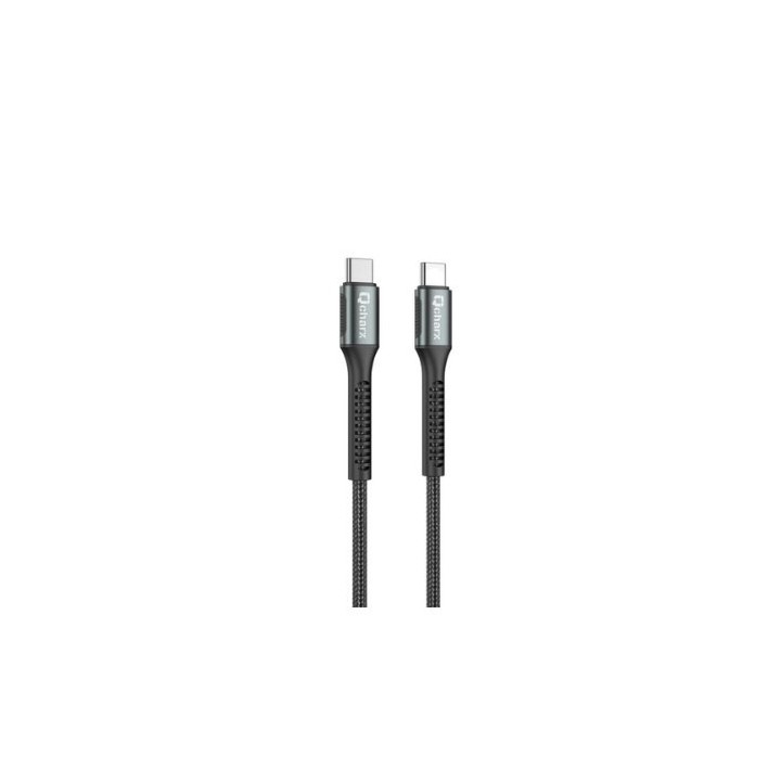 cable qcharx prague tipo c 1m tipo c a tipo c 60w negro cordon reforzado