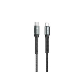 cable qcharx prague tipo c 1m tipo c a tipo c 60w negro cordon reforzado