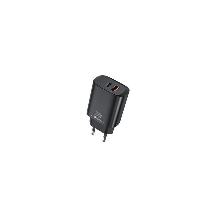 cargador qcharx eros 33w 33w 2puertos tipoc usb a negro