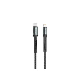 cable qcharx prague lightning 1m c a lightning 20w negro cordon reforzado