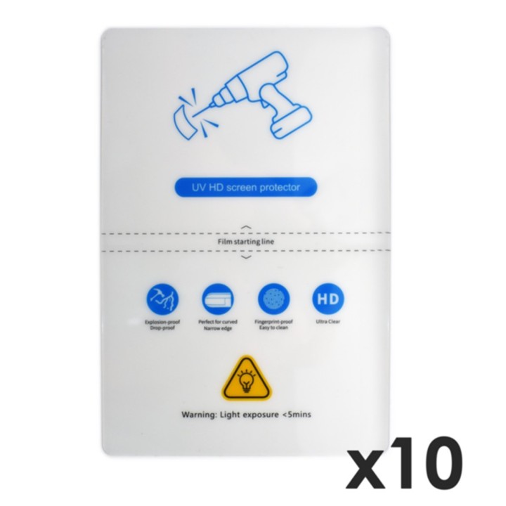 qcharx international laminas de fijacion qcharx hidrogel hd hibrida mediante ultravioleta uv pack 10