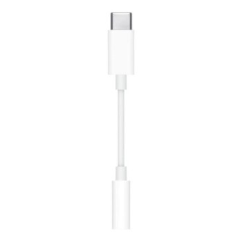apple cable usb tipo c a jack 3.5mm apple macho   hembra blanco