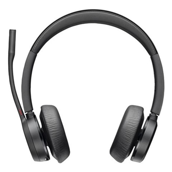 poly auriculares poly voyager 4320 inalambrico negro