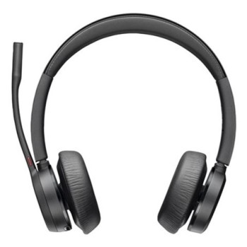 poly auriculares poly voyager 4320 inalambrico negro