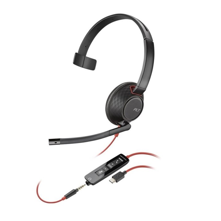 poly auricular poly blackwire 5210 usb tipo c negro