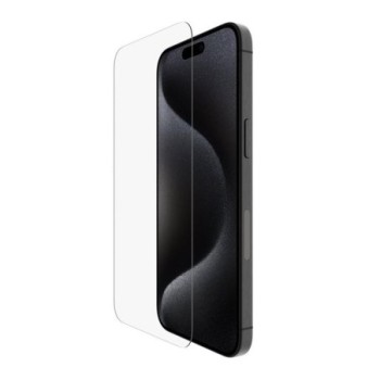 belkin protector de pantalla belkin ova138zz iphone 15 pro max cristal templado screenforce