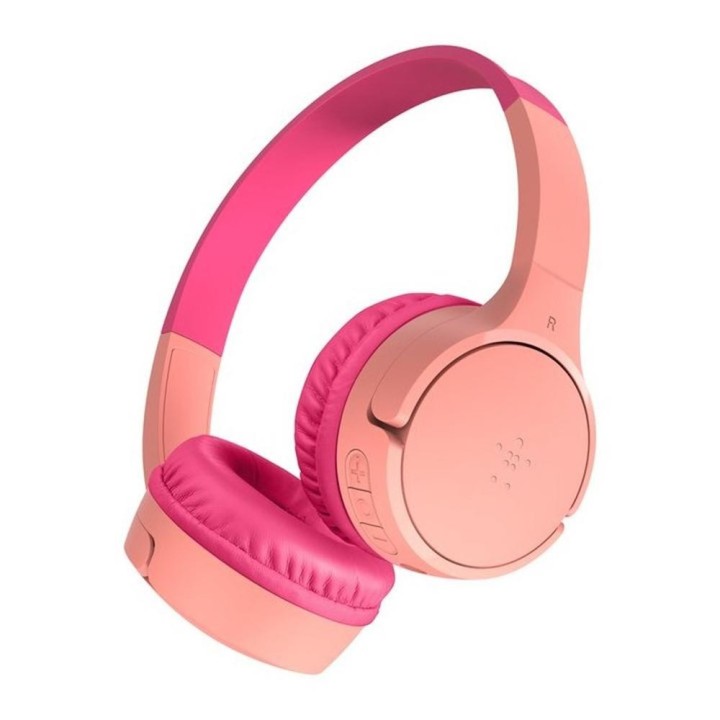 belkin auriculares belkin aud002btbpkv3 inalambrico rosa kids