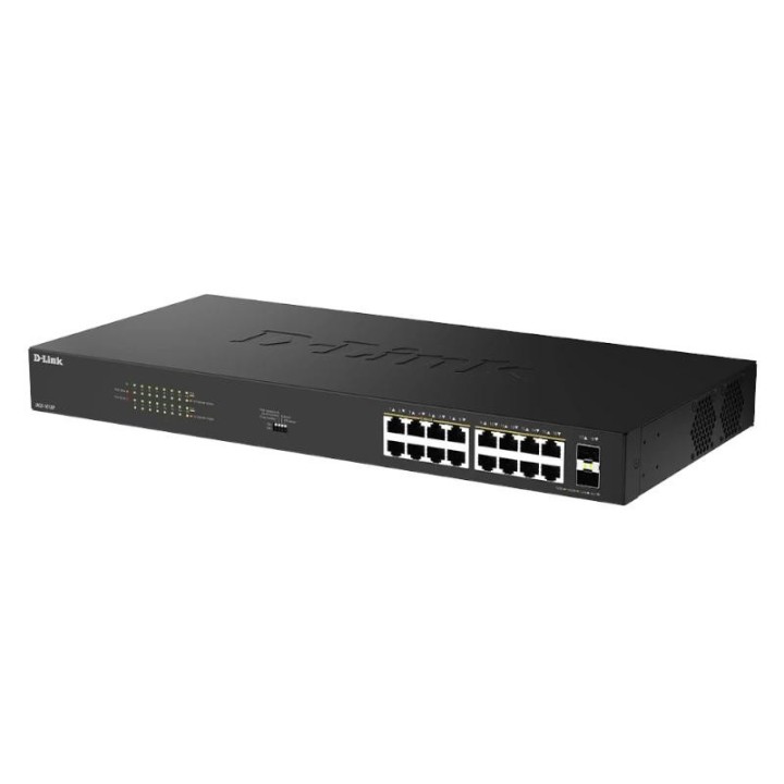 d link dgs 1018p/e switch 16xgbe poe+ 2xsfp