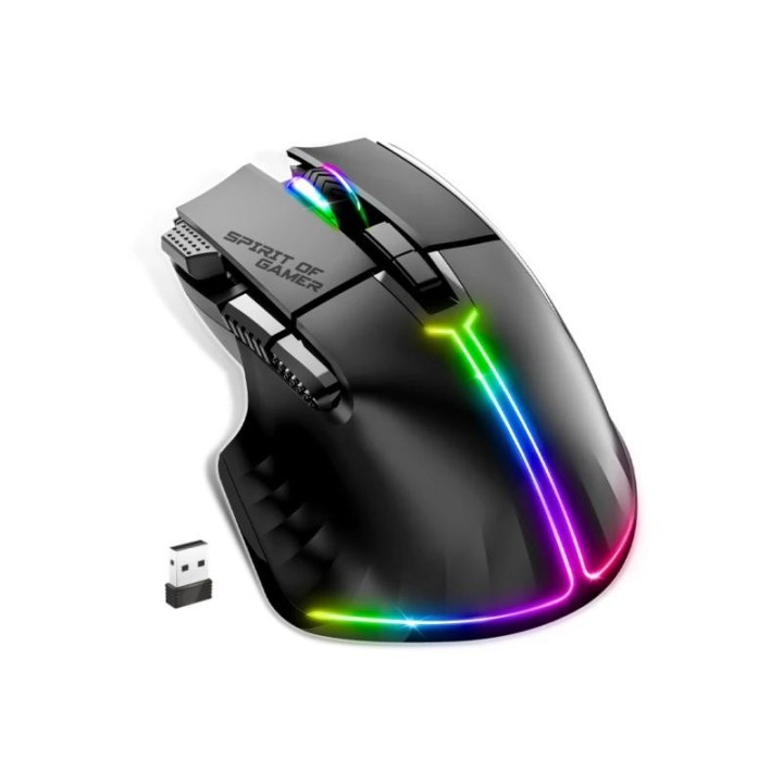 spirit of gamer raton inalambrico pro m5 black