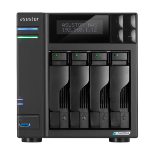 asustor servidor nas asustor tower 4 bay nas quad   core 2.0ghz dual 2.5gbe ports 4gb ram ddr4