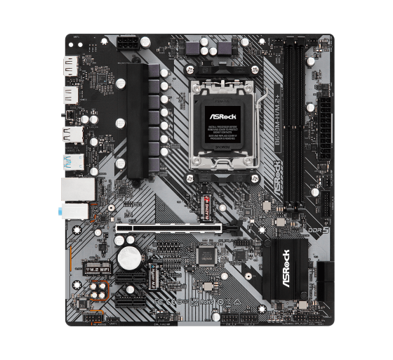 asrock asrock b650m h/m.2+ amd b650 zocalo am5 micro atx
