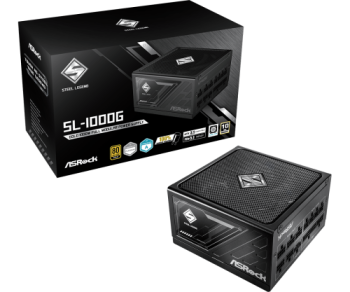 asrock fuente alimentacion asrock sl 1000g,psu,1000w,80 plus gold,135mm,modular,pci e 5.1  12+4pin x