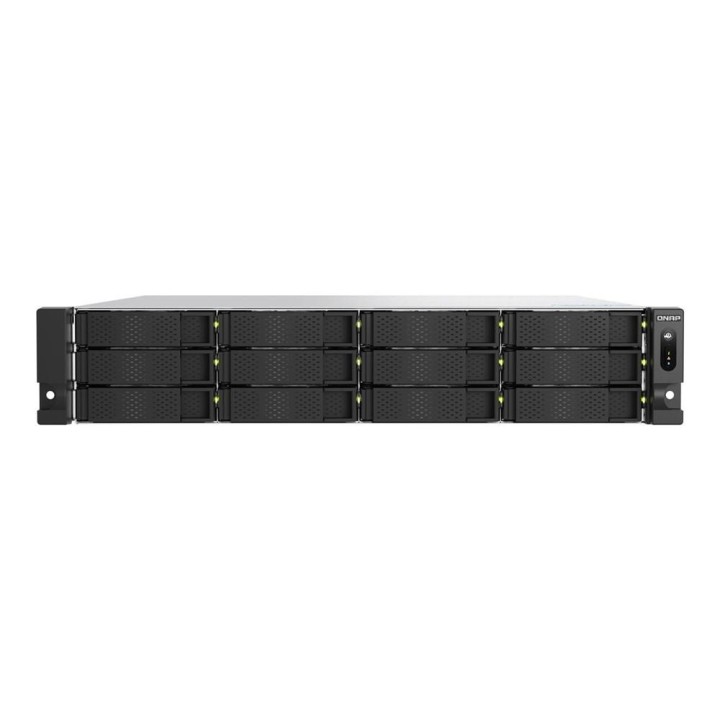 qnap servidor nas qnap ts   h1277axu   rp   r5   16g 12 bahias 2u rack 16gb gigabit ethernet