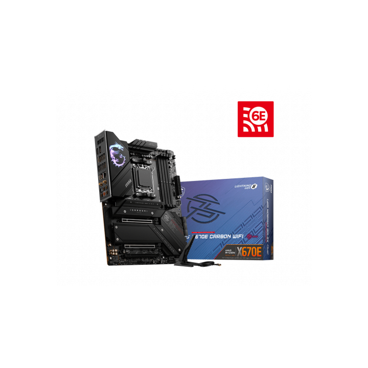 msi msi mpg x670e carbon wifi placa base amd x670 zocalo am5 atx