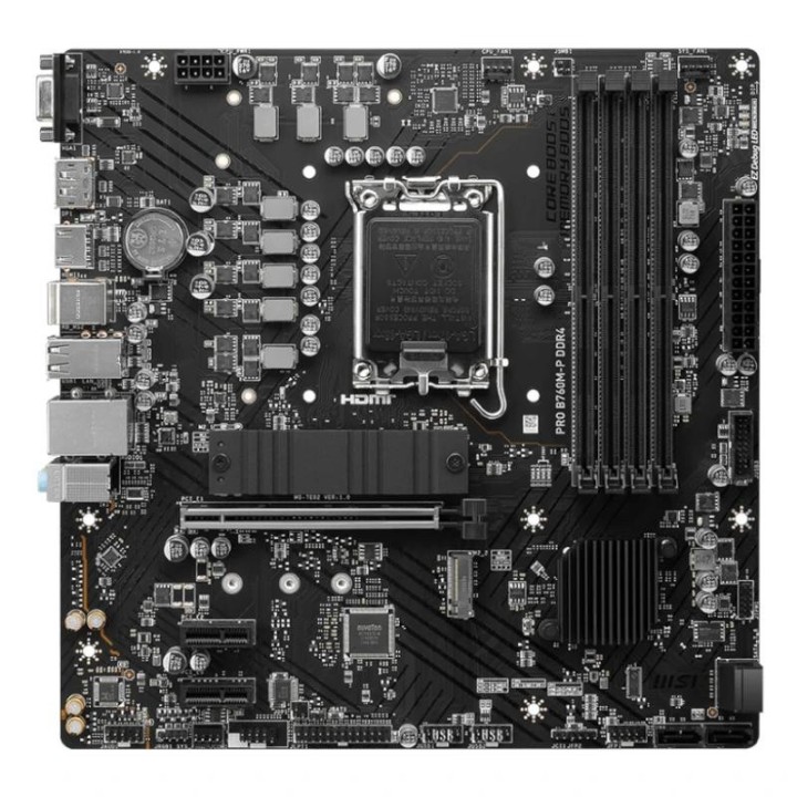 msi placa base pro b760m p ddr4 matx lga1700