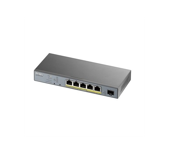 zyxel switch 6 puertos zyxel gs1350   6hp   eu0101f 5 puertos gigabit ethernet + 1 puerto sfp