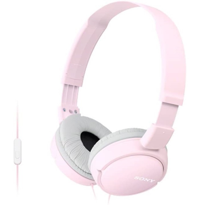 sony auriculares sony mdrzx110app   rosa   pleglable   microfono