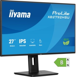iiyama monitor iiyama prolite xb2792hsu b1, 68,6 cm  27 , 1080 x 1920 pixeles, quad hd, led, 3 ms, n