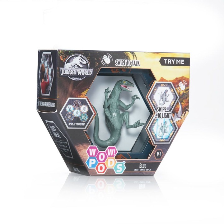 wow stuff figura wow pod jurassic world blue sfx con sonido