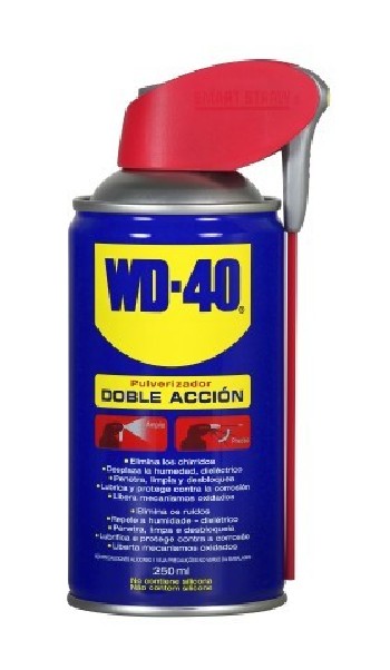 wd40 bote 250ml aceite lubricante con pulverizador y canula integrada wd40 534489