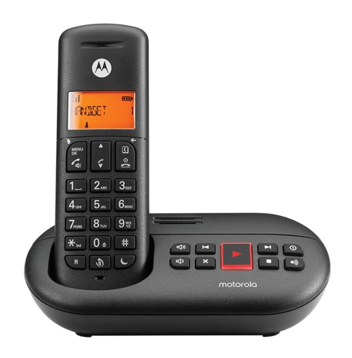 motorola telefono motorola dect e211 wireless inalambrico con contestador