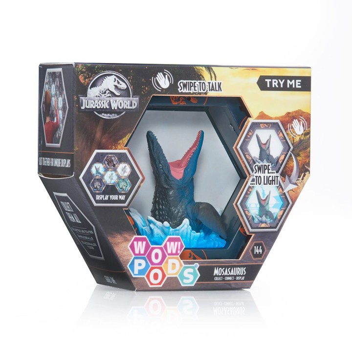 wow stuff figura wow pod jurassic world mosasaurus sfx con sonido