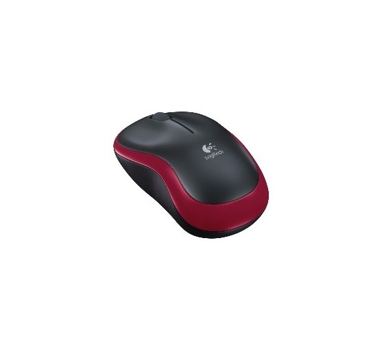 logitech mouse logitech wireless m185 optico rojo  2.4ghz