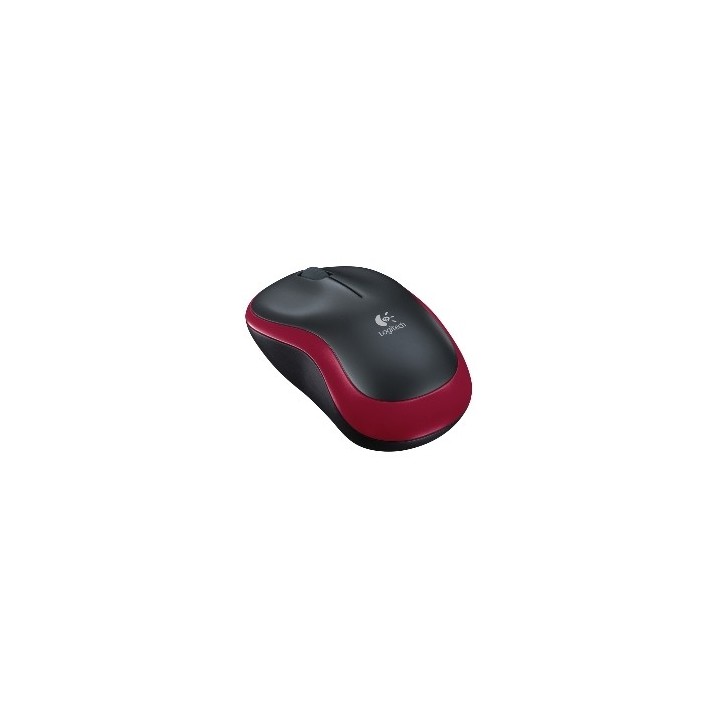 logitech mouse logitech wireless m185 optico rojo  2.4ghz