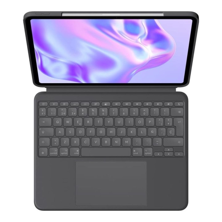 logitech funda logitech combo touch con teclado para ipad pro 13 pulgadas  m4  grafito espanol