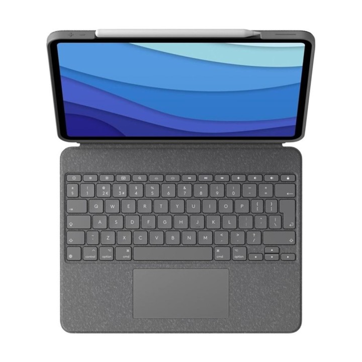 logitech funda logitech combo touch para con teclado para ipad pro m4 11 pulgadas grafito