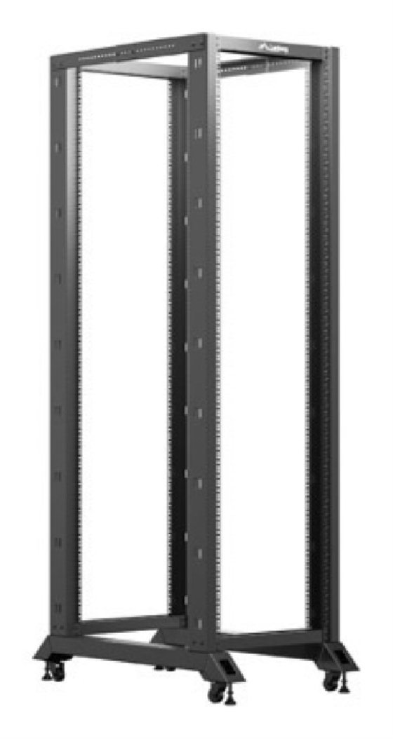 armario lanberg abierto rack 19 42u 600x1000 negro