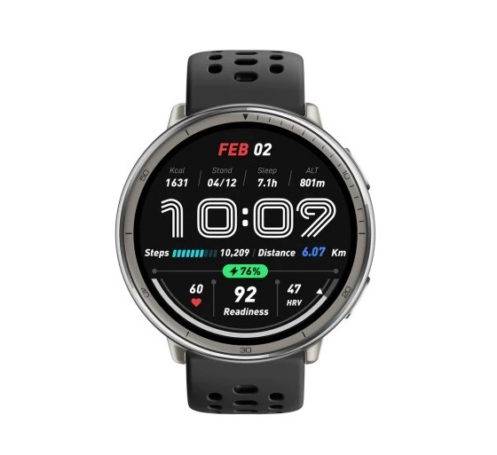 amazfit amazfit active 2 black sport silicone