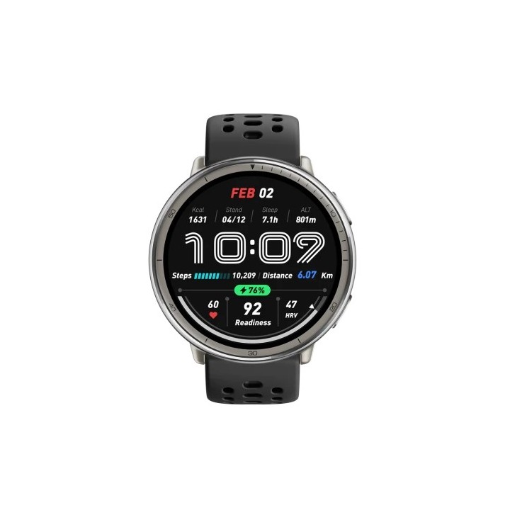 amazfit amazfit active 2 black sport silicone