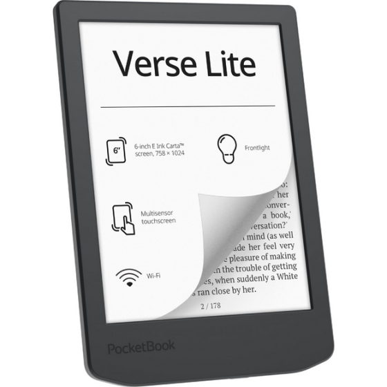 pocketbook readers libro electronico ebook pocketbook verse lite 6 pulgadas 8gb midnight grey
