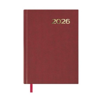 dohe agenda 2026 sintex dia pagina 14 x 20 cm. color burdeos dohe 11402   26