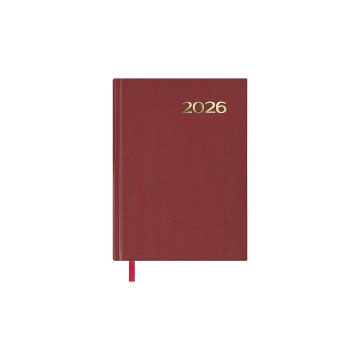 dohe agenda 2026 sintex dia pagina 14 x 20 cm. color burdeos dohe 11402   26