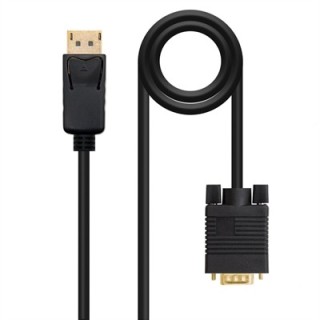nanocable cable conversor displayport a vga nanocable 1m    macho   macho    negro
