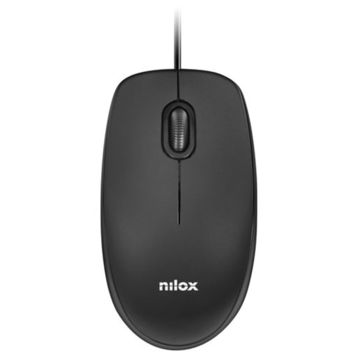 nilox mouse raton nilox mousb1003 usb 1600 dpi negro