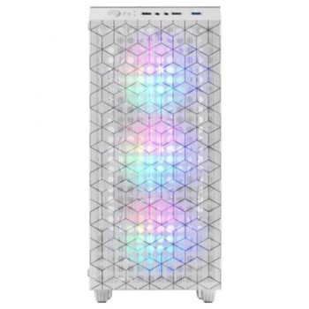 mars gaming caja ordenador mars gaming mcmagw atx rgb cristal templado blanco