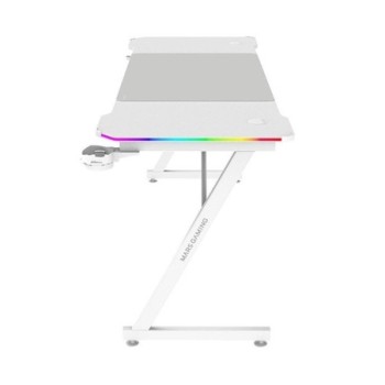 mars gaming mesa mars gaming mgdx160rgbw blanco