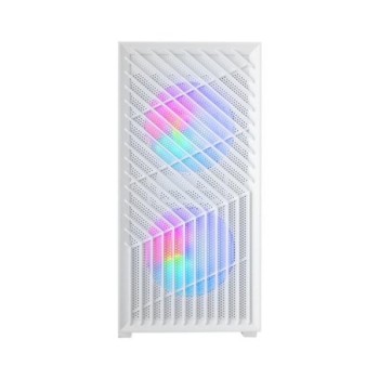 mars gaming caja ordenador mars gaming mcvortexw matx frgb cristal templado blanca