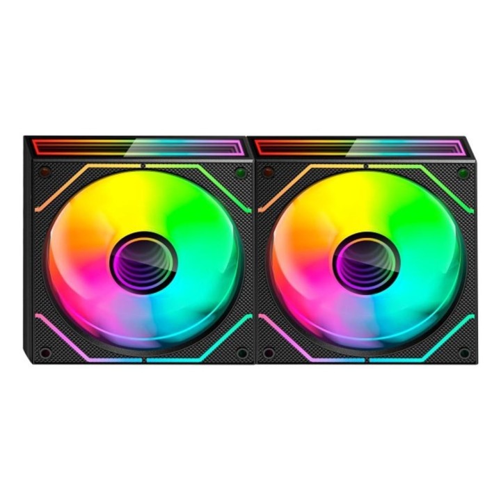 mars gaming ventilador caja mars gaming mf3dprox2 argb 2x 120mm negro