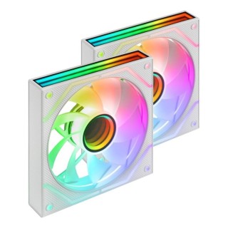 mars gaming ventilador caja mars gaming mf3dprox2rw argb 2x 120mm blanco